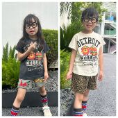 夏季 T恤 日系男女童宝宝卡通印花上衣儿童棉质短袖 新款 jam童装