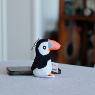 呆呆小鸟冰岛国鸟海鹦公仔毛绒挂件钥匙扣包包挂饰毛绒玩具很精致