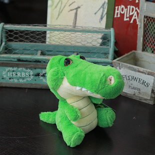 可爱呆萌大眼鳄鱼公仔蠢蠢傻傻的鳄鱼玩偶不大众的毛绒玩具小礼物