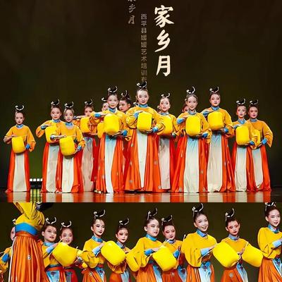 新款家乡月古风飘逸汉服服装道具