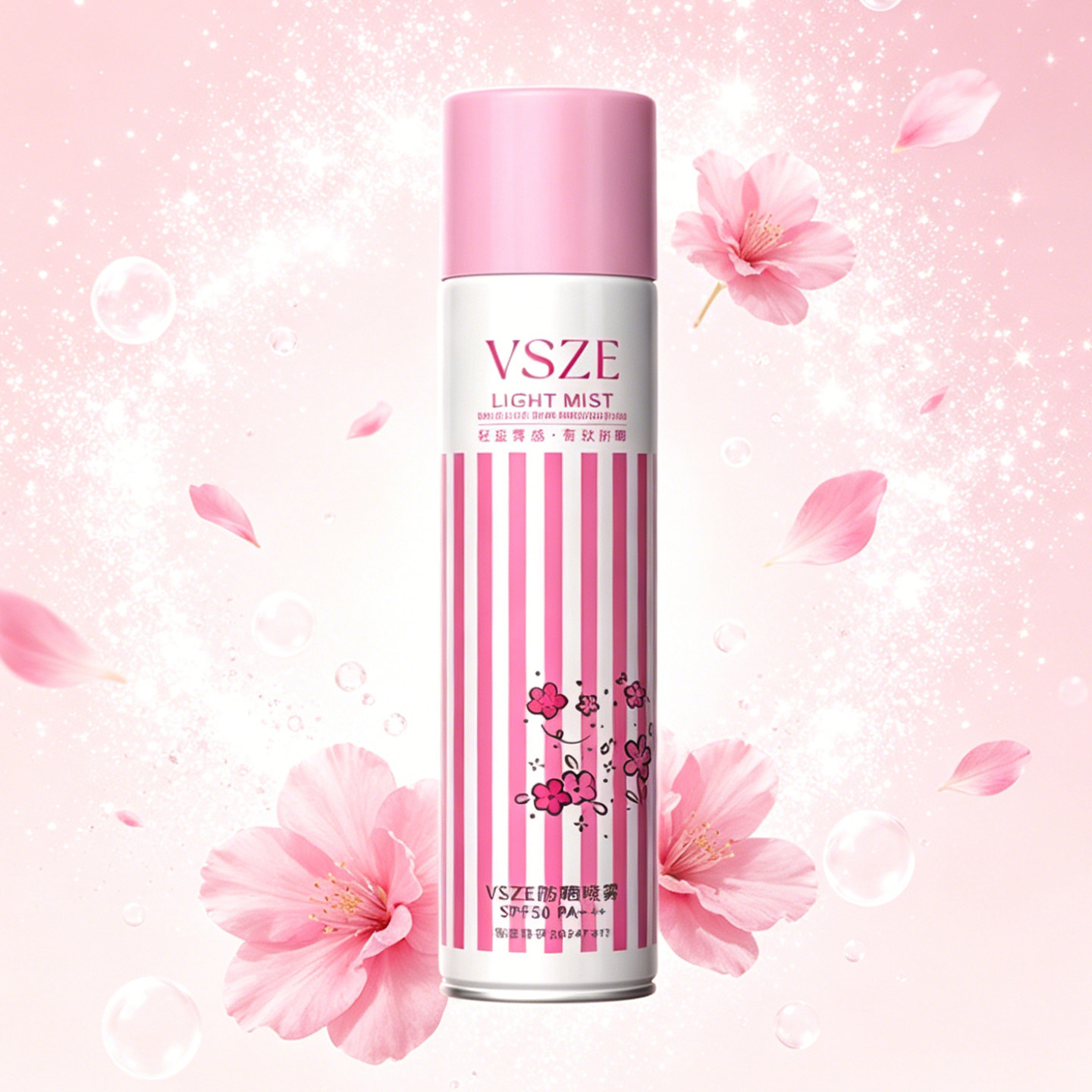 VSZE防晒喷雾全身通用PA++++SPF50冰感清爽防水防汗面部清爽防晒图片