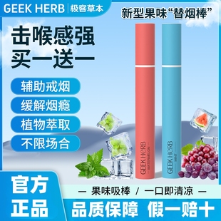 GEEK极客草本果味吸棒替烟棒吸入薄荷味清凉烟戒替吸棒替代烟神器