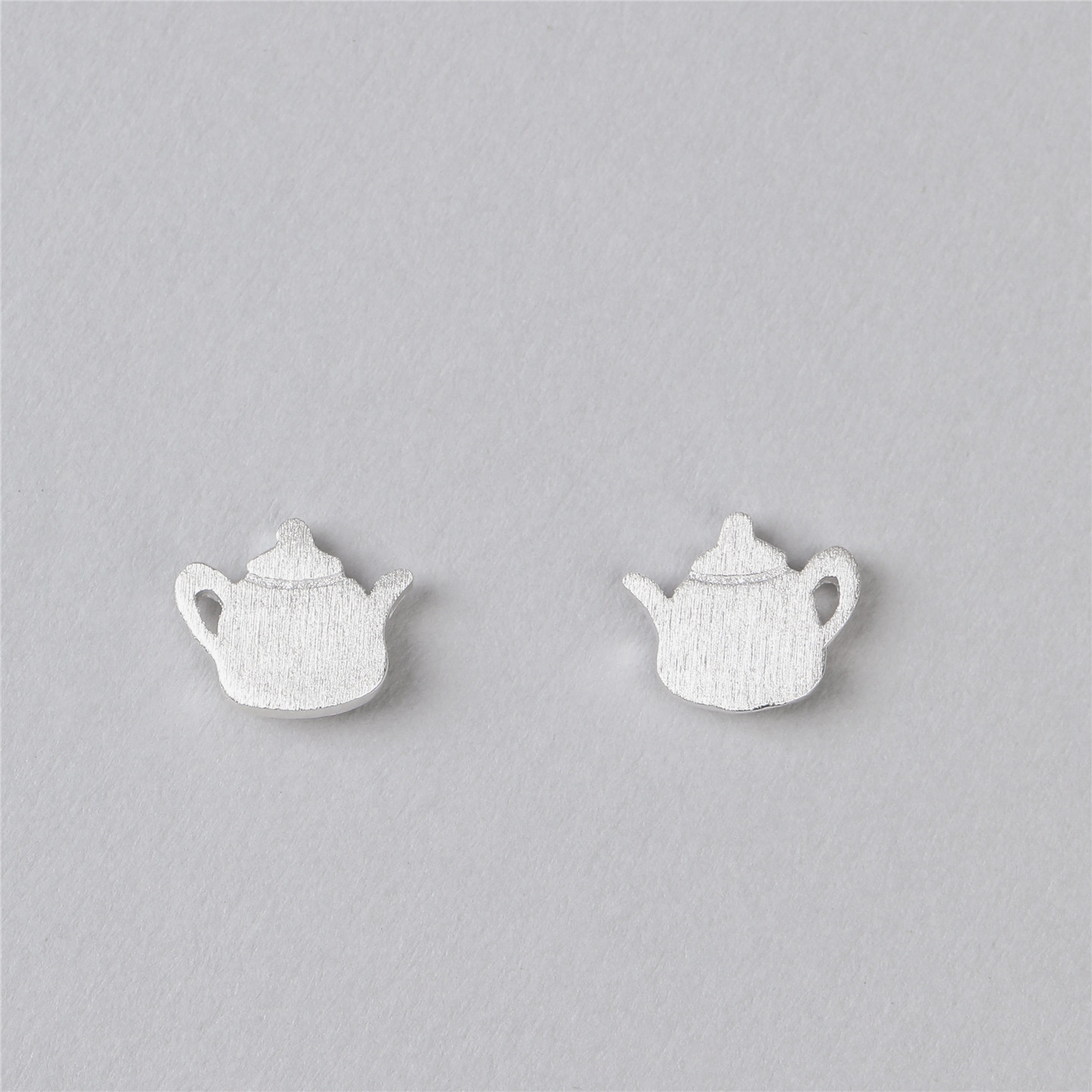 梵灵原创小众设计得闲茶饮耳钉