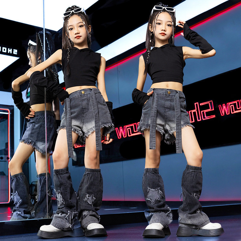 女童爵士舞服儿童街舞演出服潮装定制表演服走秀jazz舞蹈服装个性