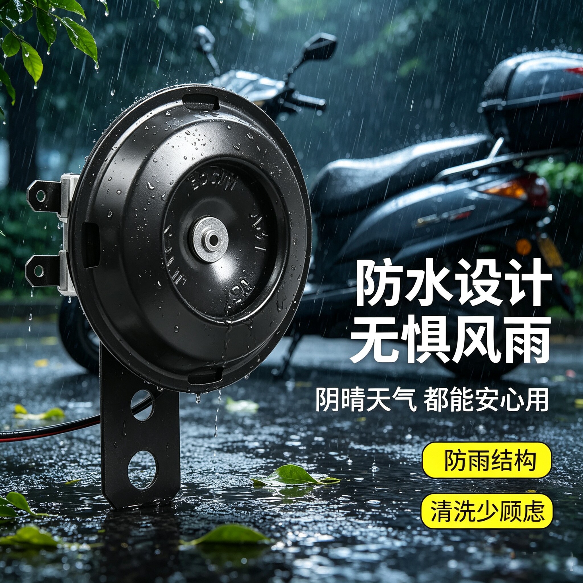 电动车喇叭通用型大声音改装防水三轮摩托电瓶车高音喇叭无惧风雨