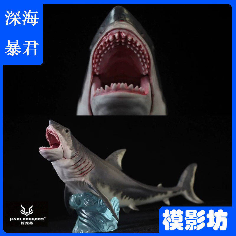 好龙谷巨齿鲨新生代仿真模型