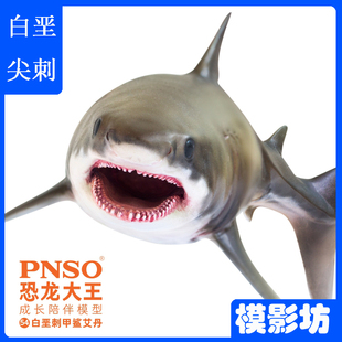 PNSO恐龙大王白垩刺甲鲨艾丹成长陪伴模型仿真侏罗纪动物手办玩具