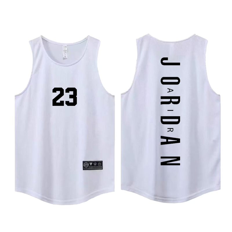 23号美式篮球服背心男坎肩无袖运动T恤球衣训练队服宽松速干定制