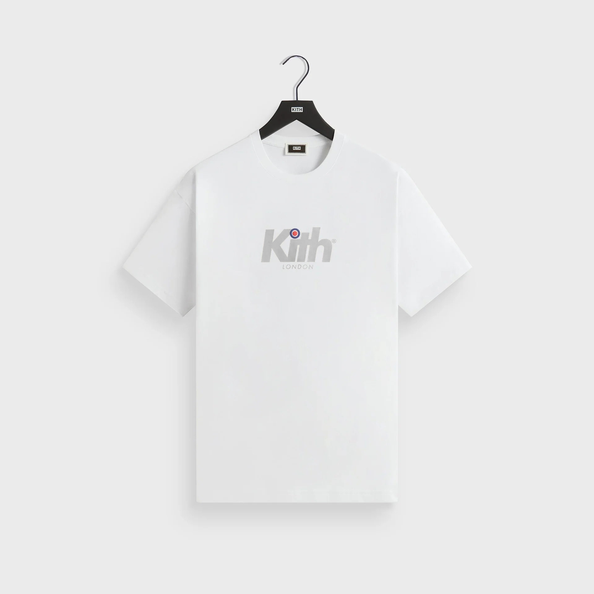 Kith 美潮伦敦发泡字母印花短袖T恤男女情侣宽松休闲白色纯棉上衣
