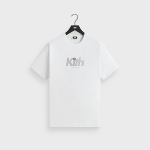 Kith T恤男女情侣宽松休闲白色纯棉上衣 美潮伦敦发泡字母印花短袖