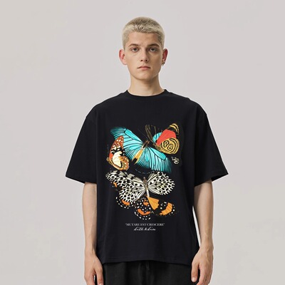 KITH复古蝴蝶印花短袖