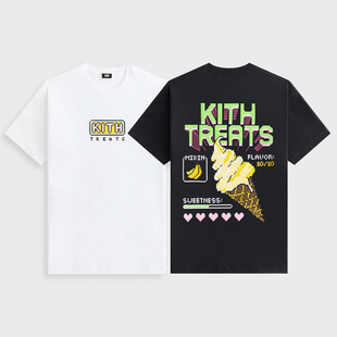 马赛克短袖 冰淇淋甜筒复古街机游戏赛博朋克风格 T恤 TREATS KITH