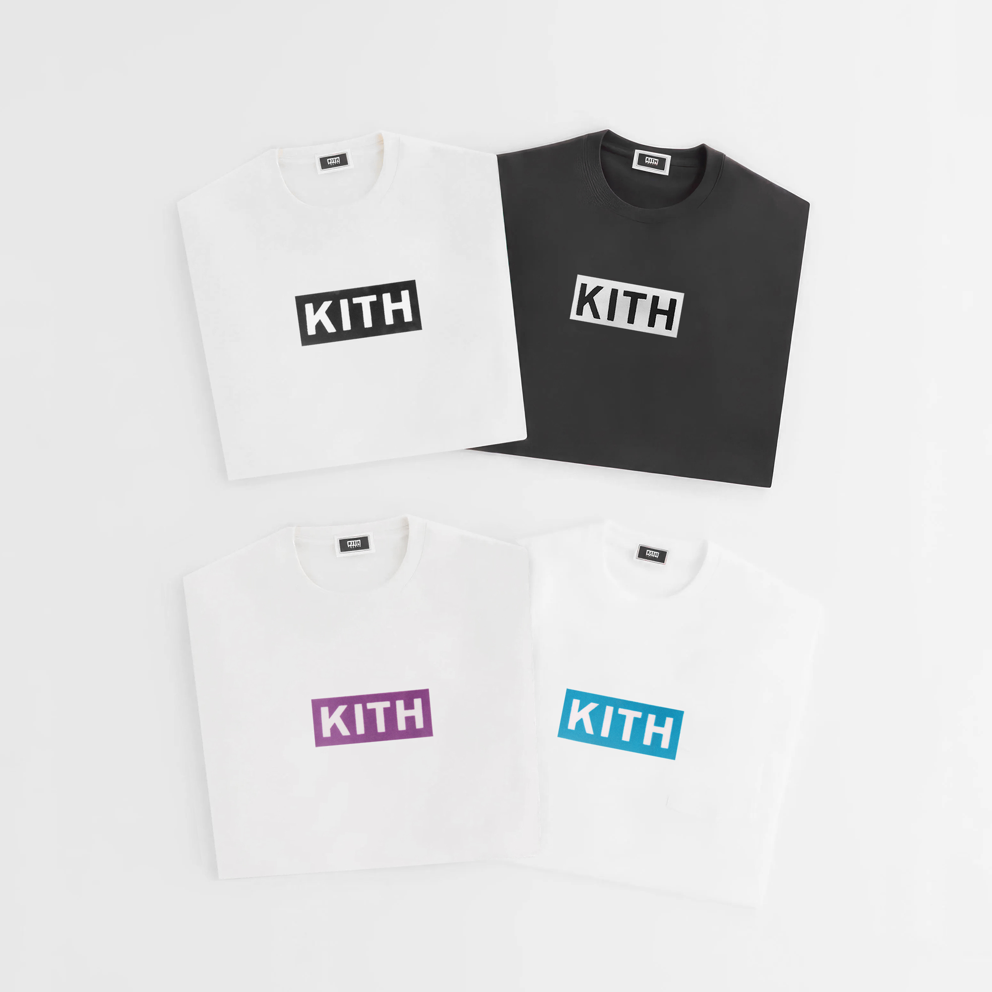 defans KITH BOX LOGO植绒印花短袖男圆领套头Tee恤情侣打底衫女 男装 T恤 原图主图