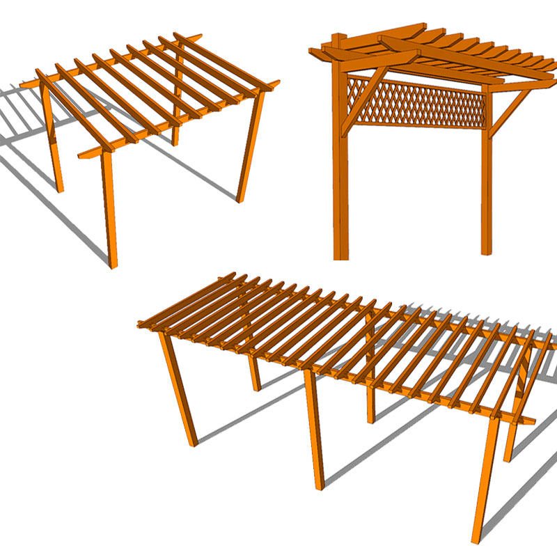 碳化防腐木葡萄架定制简易爬藤花架长廊木架户外庭院地板凉亭立柱