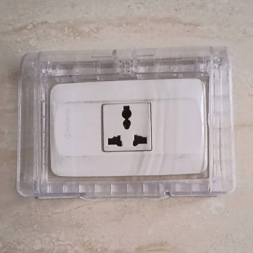 118型暗装一位两位通用防水盒三孔五孔十孔六孔插座通用防水罩盖