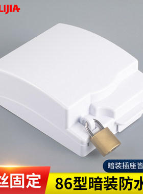 开关插座带锁防水盒防盗电保护罩