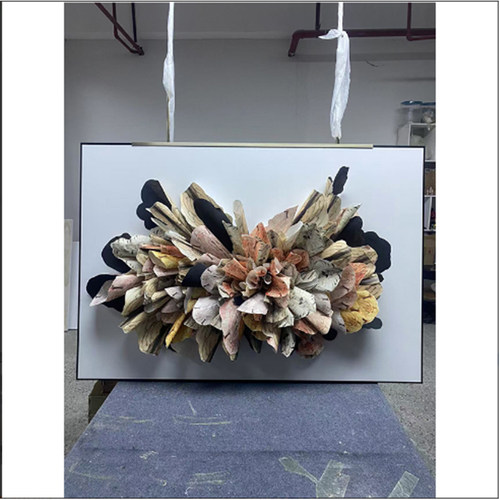 纸艺艺术挂饰墙壁抽象设计