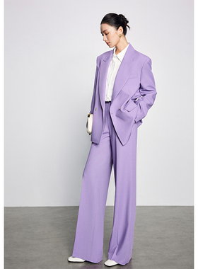 阔腿裤西装套装女高级感2025新款秋冬气质女神范高端休闲廓形西服