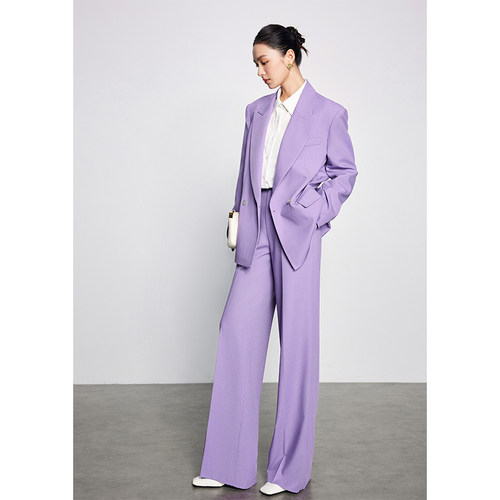 阔腿气质女神范高端休闲廓形西服