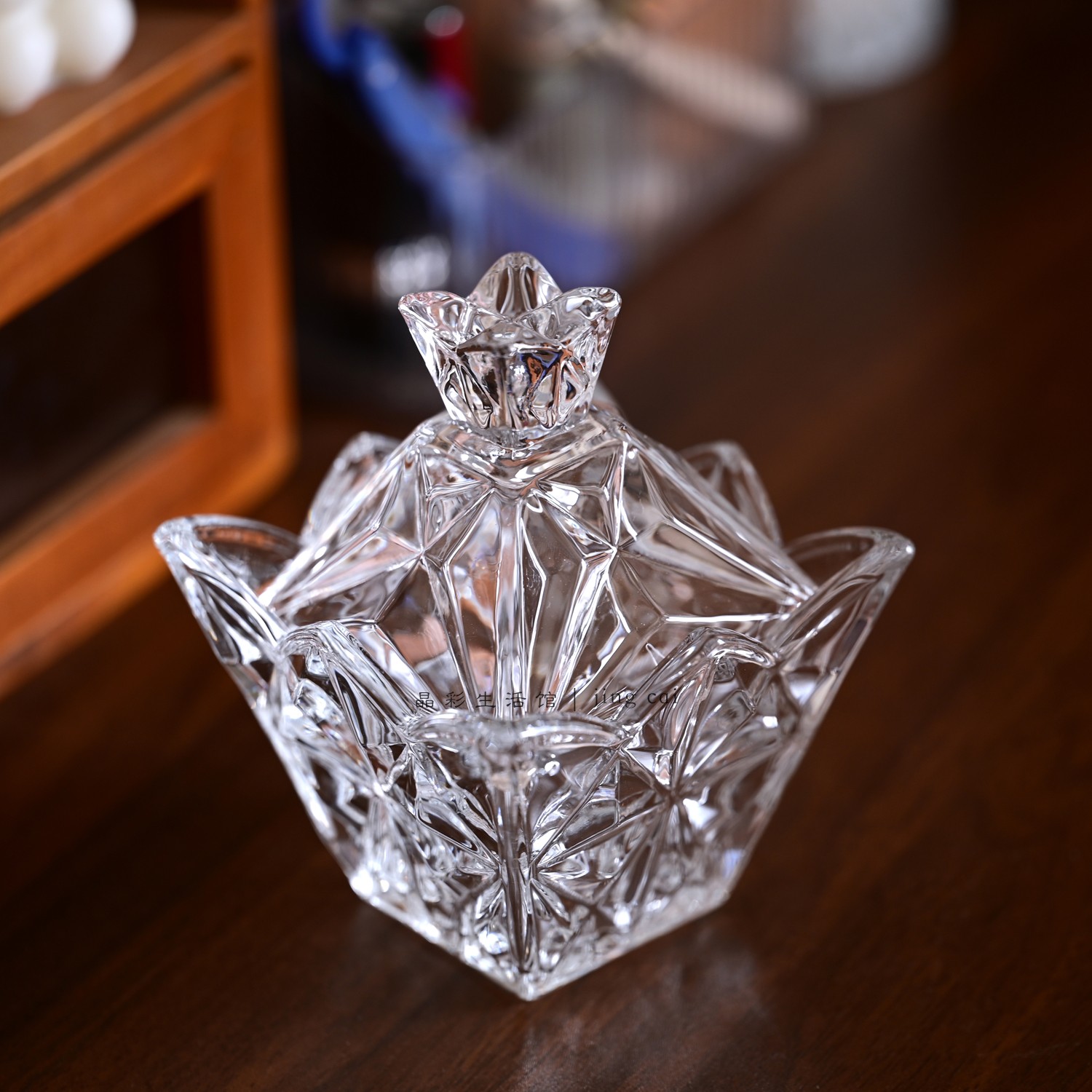 ins风璀璨款玻璃首饰盒复古装饰摆件小精致饰品收纳盒甜品碗