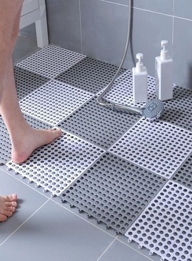 红色地垫PVC塑料镂空防水防滑垫浴室卫生间沥水厕所商用防摔脚垫