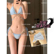 Mosricci人鱼链条钻饰绑带纯欲风比基尼性感写真度假欧美沙滩
