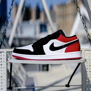 Nike耐克男鞋Jordan 1 AJ1黑白红脚趾 低帮复古篮球鞋IB8971-106