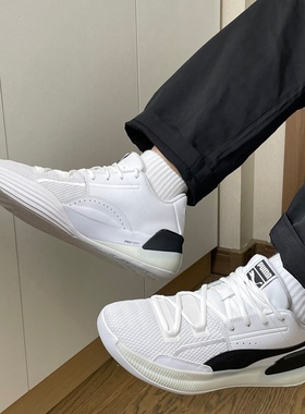 PUMA彪马正品 新款男女同款情侣经典篮球鞋CLYDE HARDWOOD 194454