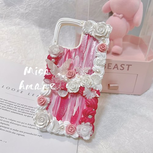 奶油胶手机壳成品定制少女甜美小众适用于苹果14华为vivo小米oppo