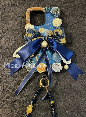 个性手机壳定制奶油胶壳成品海蓝星空适用于iphone15华为小米oppo