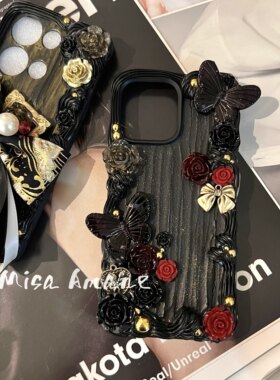 奶油胶手机壳成品定制个性小众奢华适用于苹果14华为vivo小米oppo