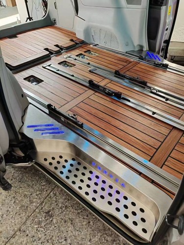 适用于普瑞维亚改装轨道饰条estima大霸王ACR50系座椅滑轨装亮条