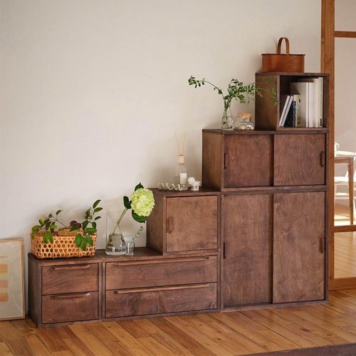 诚轩木作实木收纳柜整装组合柜