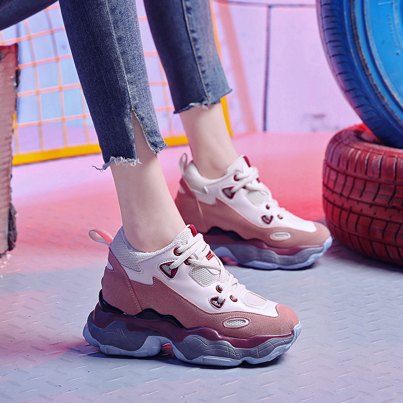 内增高女2019新款秋款网红百搭松糕鞋秋冬厚底休闲运动老爹小白鞋|ruв категории Женская обувь, низкий чистка - от Buy2taobao.com для оказания профессиональной услуги покупки агента Taobao
