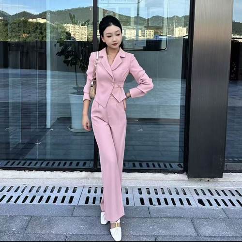 小个子时尚套装高腰韩版减龄洋气