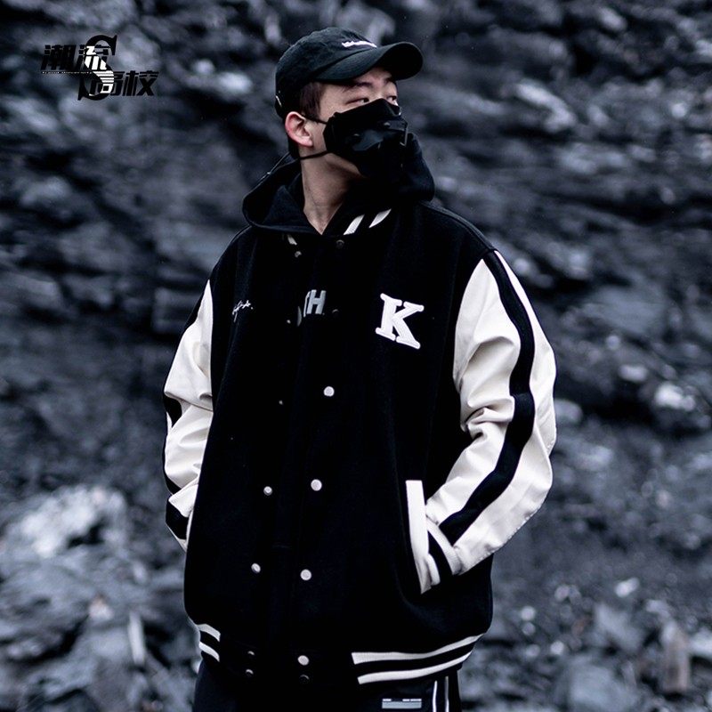 killwinner宽松美式棒球服夹克图片