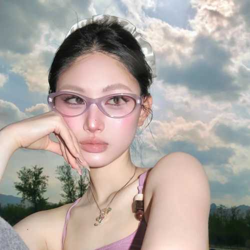 2026新款复古猫眼墨镜女款甜酷辣妹高级感防紫外线太阳镜海边夏季