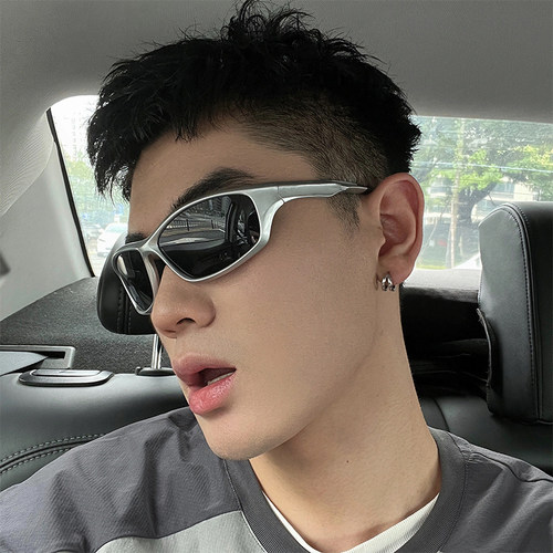 赛博朋克墨镜Y2K小众太阳镜防晒