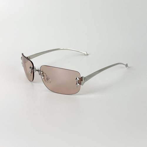 jennie欧美gm无框星星y2k墨镜女凹造型气质高级感男太阳镜ins同款