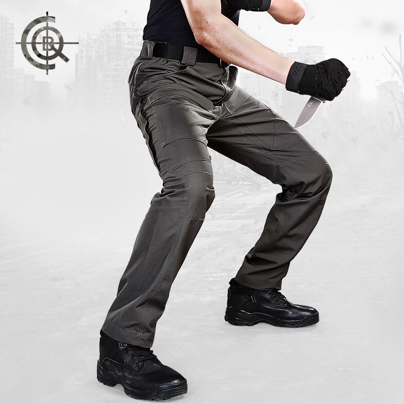 cqb军迷服饰骑士战术裤 户外轻量战术裤男士 春夏款工装休闲长裤