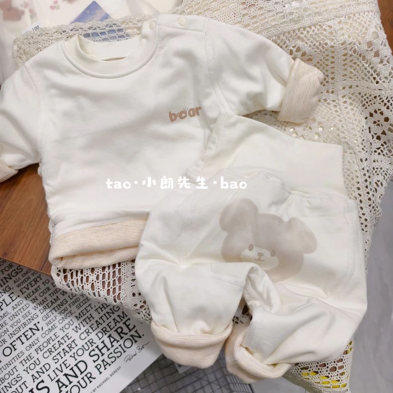 儿童加厚秋衣套装秋冬装磨毛