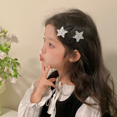 银色亮闪闪星星发夹儿童可爱发卡发饰女童夹子bb夹女宝头饰小女孩
