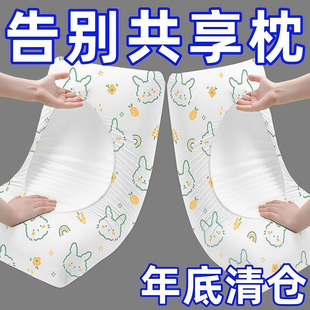 2025新款 一次性枕套旅行枕巾枕头套加厚隔脏火车卧铺单人酒店用品