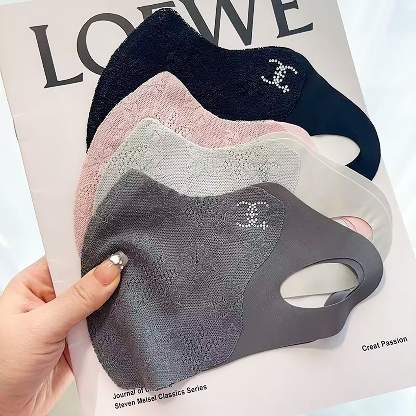 蕾丝时尚防晒口罩女高颜值2026新款护眼角紫外线冰丝立体夏薄透气