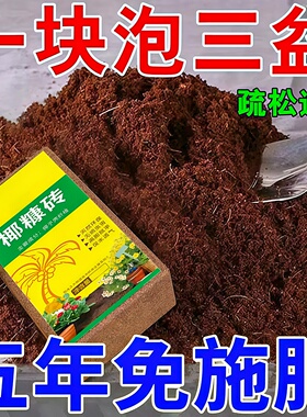 椰砖营养土养花种菜通用型椰土壤椰糠种花土多肉育苗种植土耶砖土