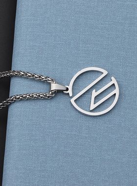 SupperMoment香港晚餐时刻乐队同款吊坠不锈钢男女毛衣链