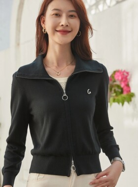 莱赛尔天丝秋冬款外套翻领春秋时尚女装长袖百搭69016