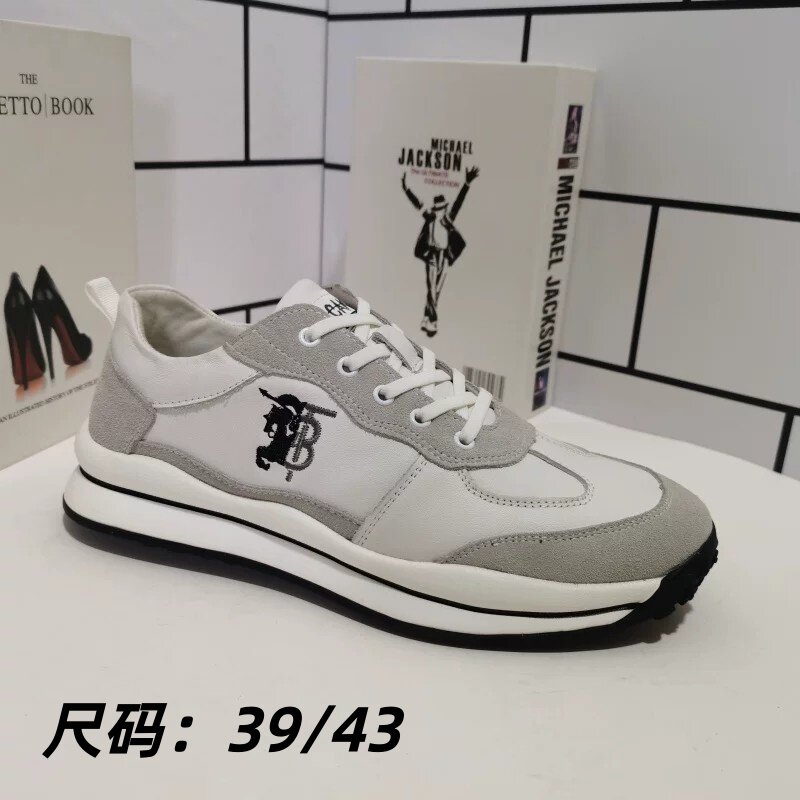 外贸真皮断码男鞋平底系带休闲鞋