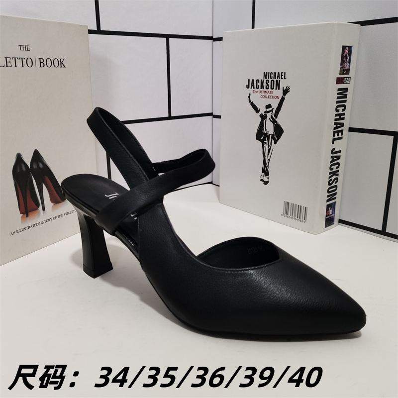 外贸真皮断码女鞋夏季高跟凉鞋