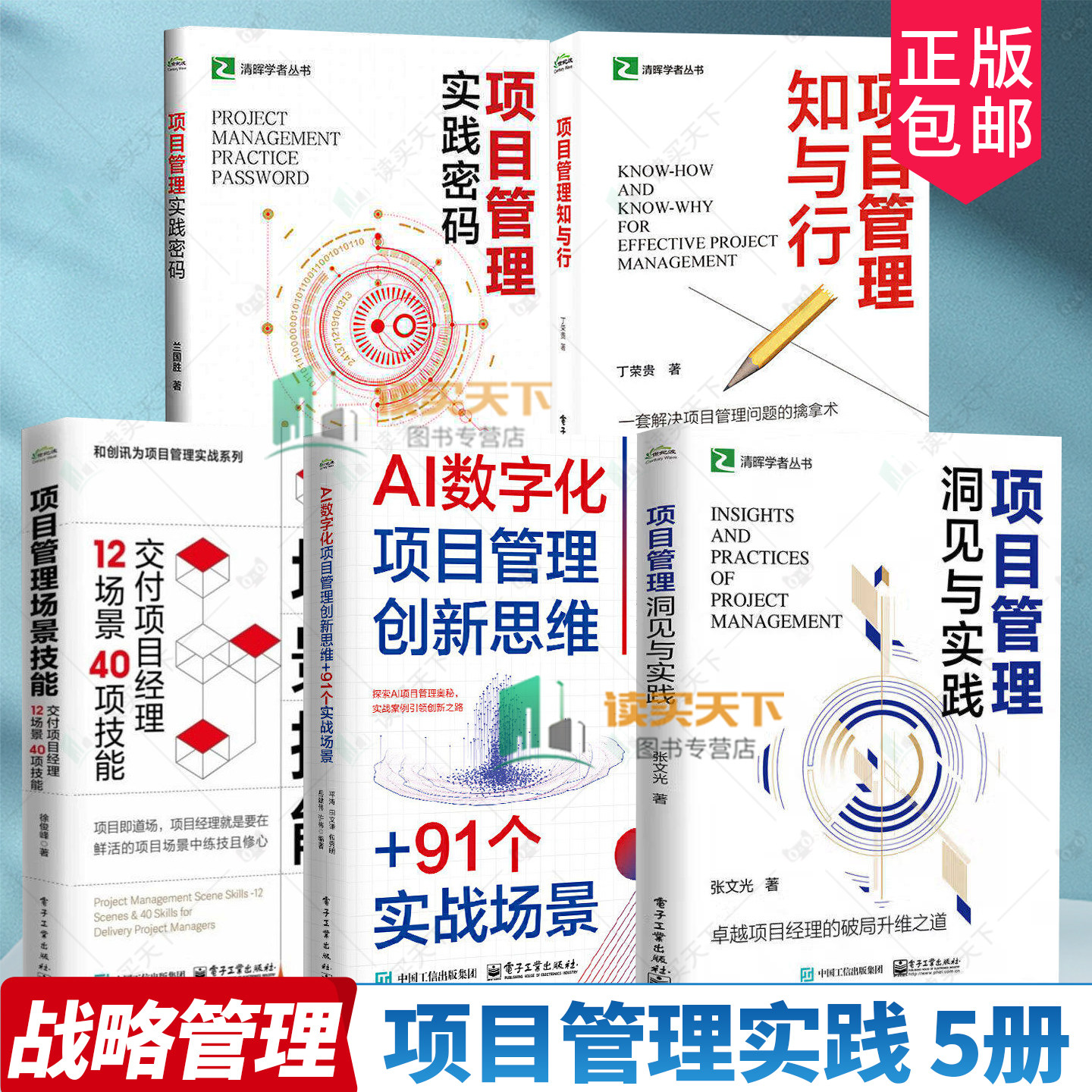 任选】项目管理实践密码 兰国胜+项目管理知与行+项目管理洞见与实践+AI数字化项目管理创新思维 91个实战场景+项目管理场景技能